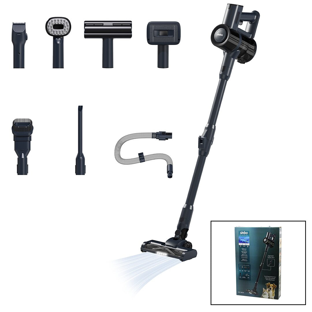 KABLOSUZ SARJLI SÜPÜRGE 1LT HAZNE DİKEY SARJ SVC-8634 (5643)