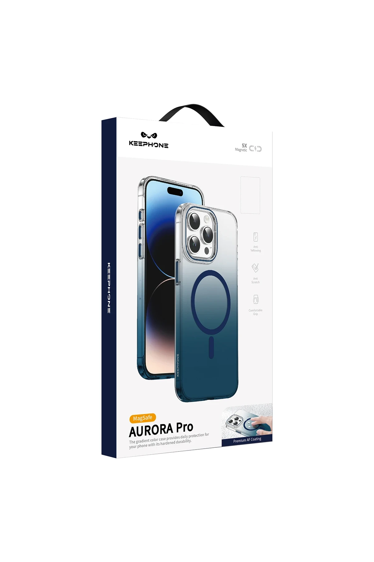 Keephone Apple iPhone 15 Pro Max Aurora Pro Magsafe Kılıf - Siyah