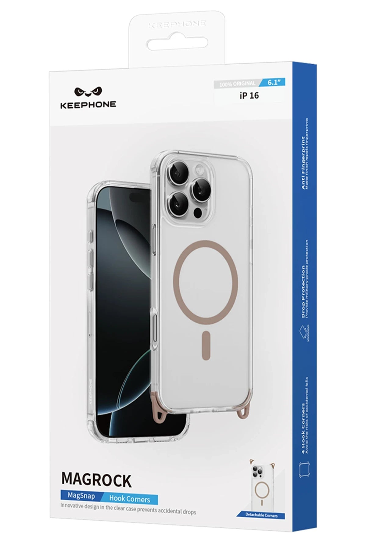 Keephone Apple iPhone 16 Plus MagRock Magsafe Kılıf - Siyah
