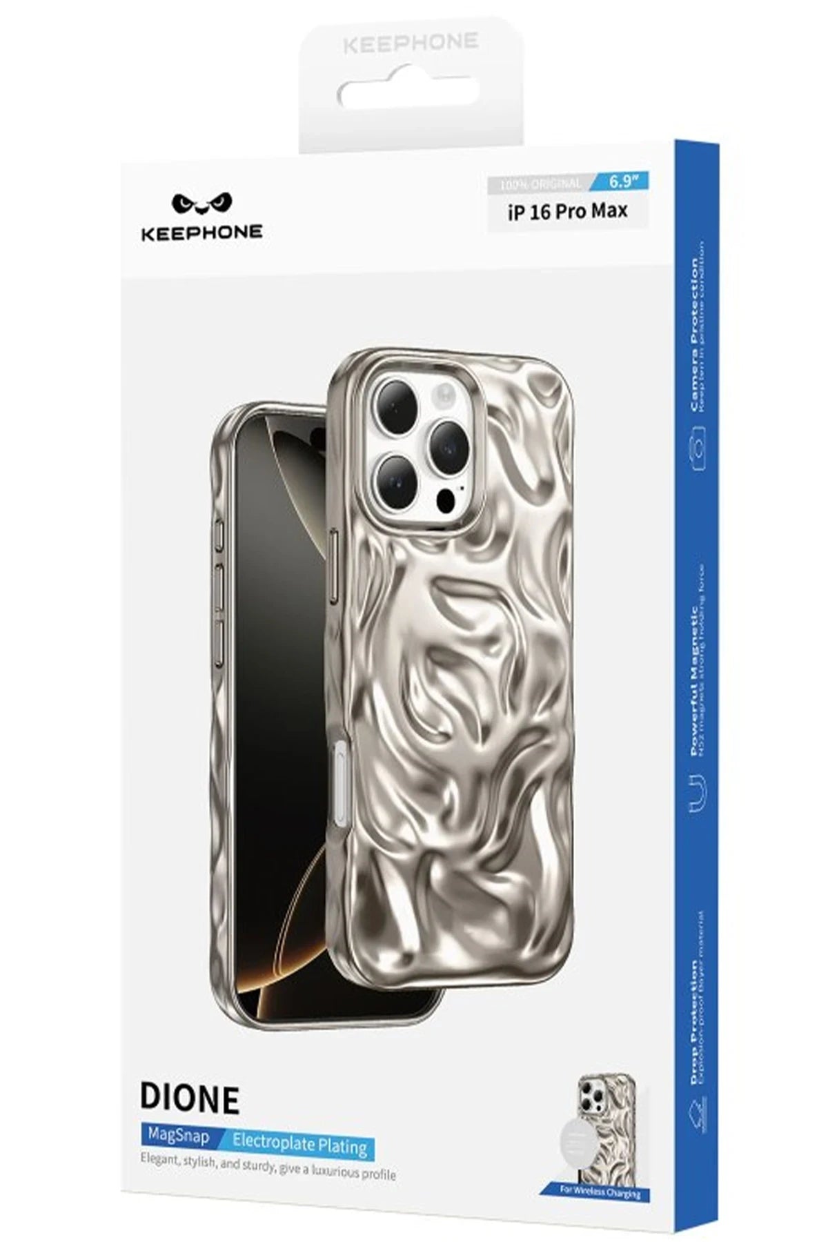 Keephone Apple iPhone 16 Pro Dione Magsafe Kılıf - Beyaz