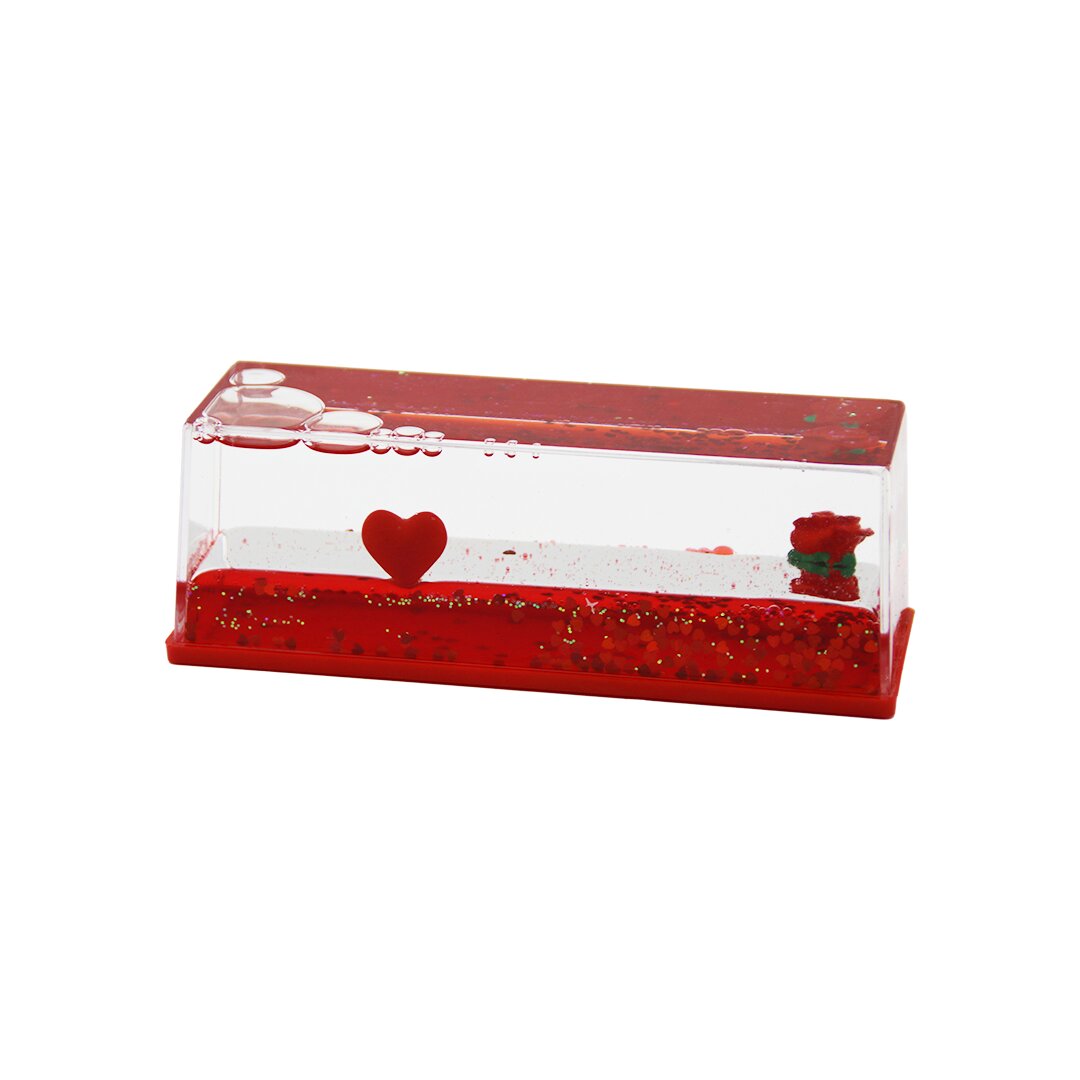 KIRMIZI SU KALP - GÜL D.GEN MİKA YÜZEN BATMAYAN DEKORATİF BİBLO AKVARYUM5.2X15.2X5.3CM (5643)