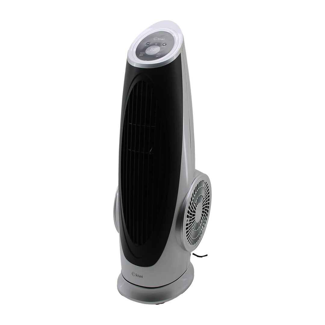 KİWİ KFAN-7690 KULE TİPİ TURBO FAN VANTİLATÖR KUMANDALI - DOKUNMATİK EKRAN 130W 3 KADEME HIZ Y: 75CM (5643)