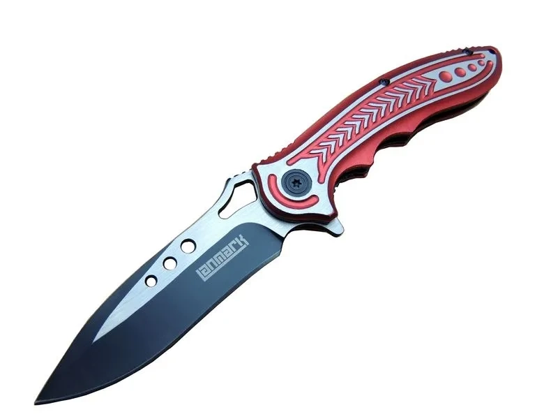 Lanmark Rd T60a Kamp Çakı 20 Cm - Kırmızı Sap, Otomatik, Kemerlikli