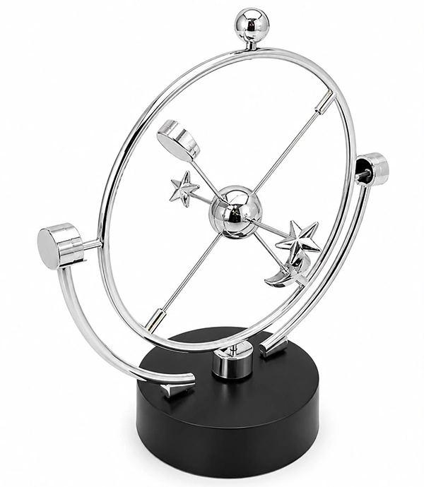 Masa Üstü Kinetik Denge Dekoru Hareketli Metal Obje Alk5390