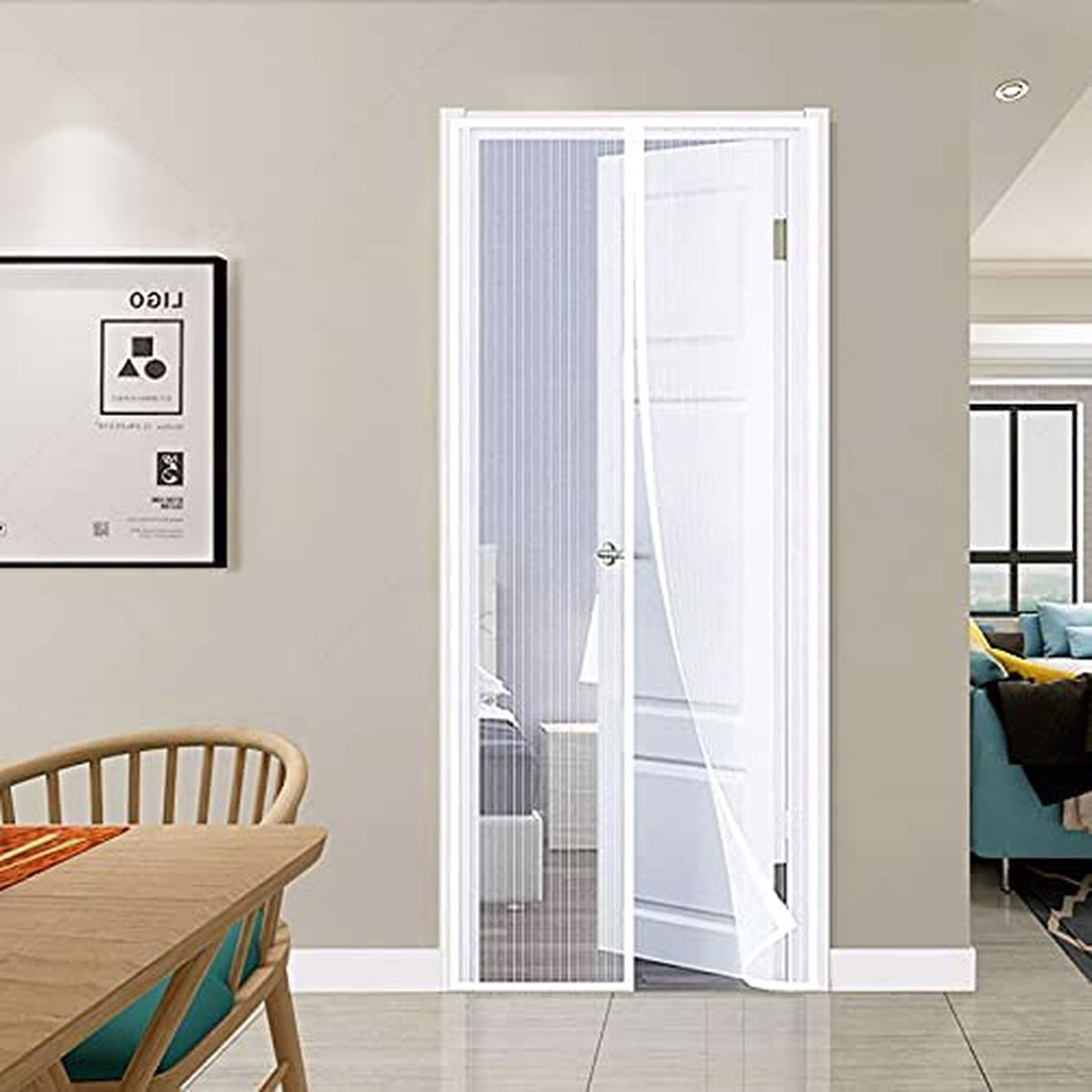 Mıknatıslı Kapı Sinekliği Tül Perde 105 x 205 cm (5643)