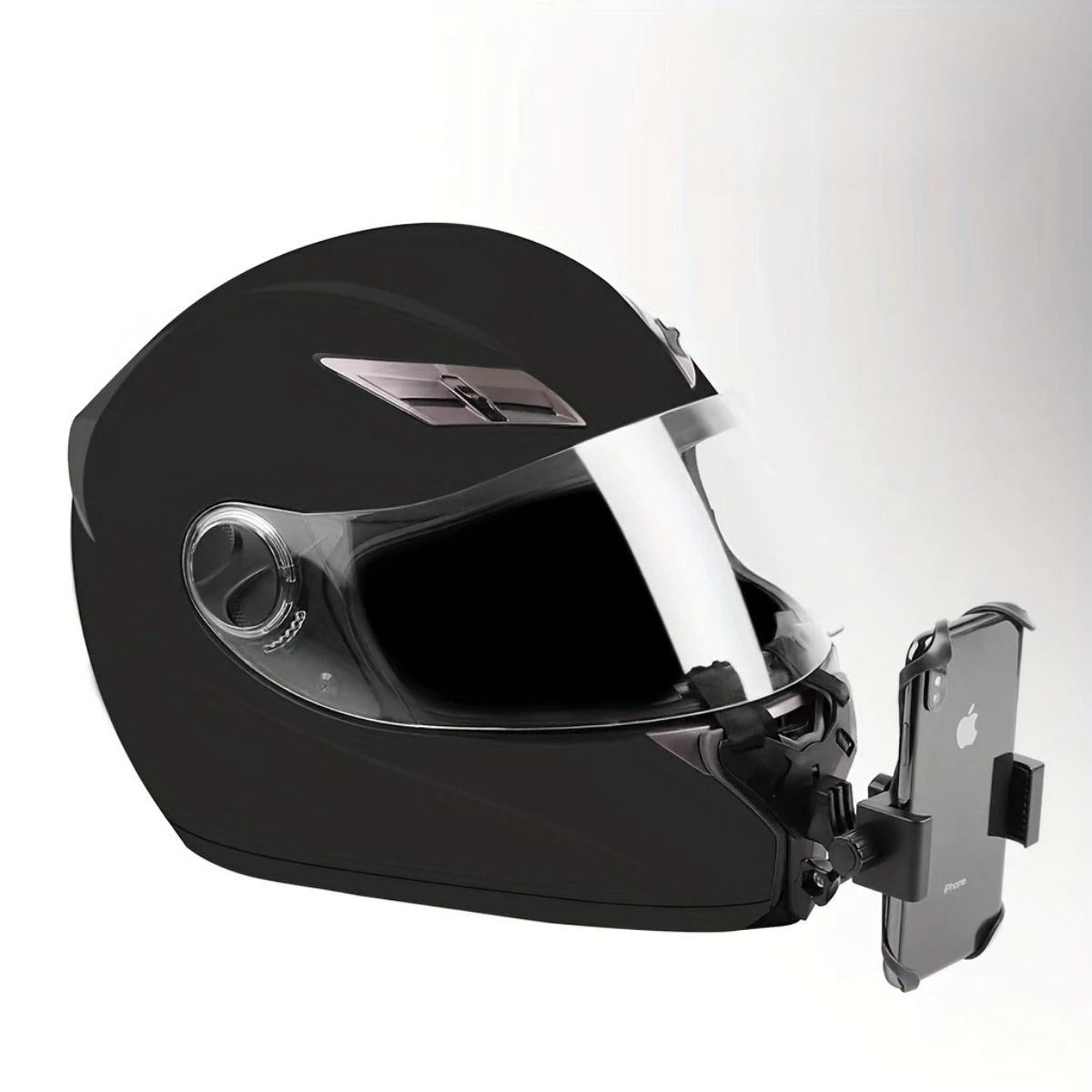 Motorsiklet Kask Önü Takılan Telefon Tutucu Aksiyon Kamerası Takılabilen Aparat- KASK DEĞİLDİR - SADECE APARAT GÖNDERİLİR (5643)