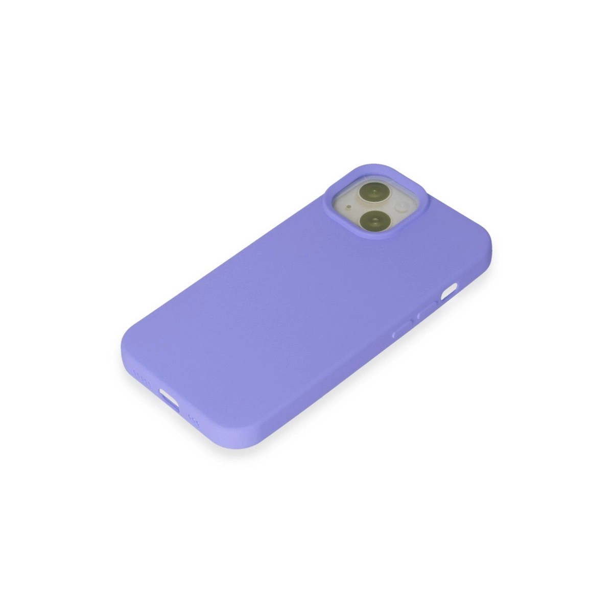 İphone 15 Kılıf Nano İçi Kadife Silikon - Lila