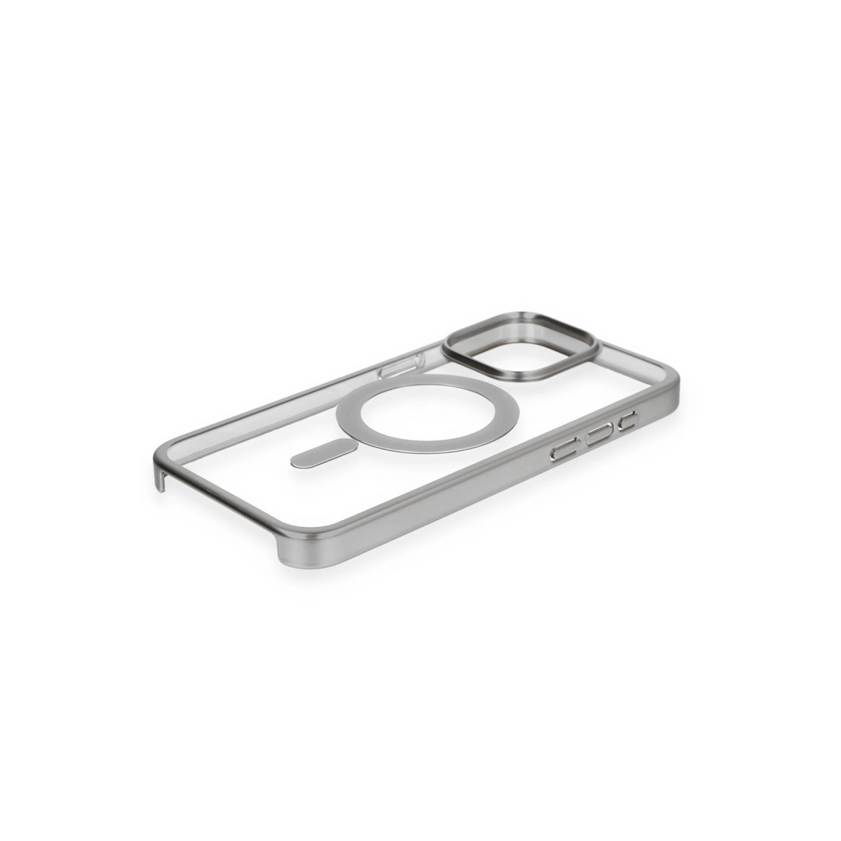 İphone 15 Pro Kılıf Erozi Magsafe Kapak - Gümüş