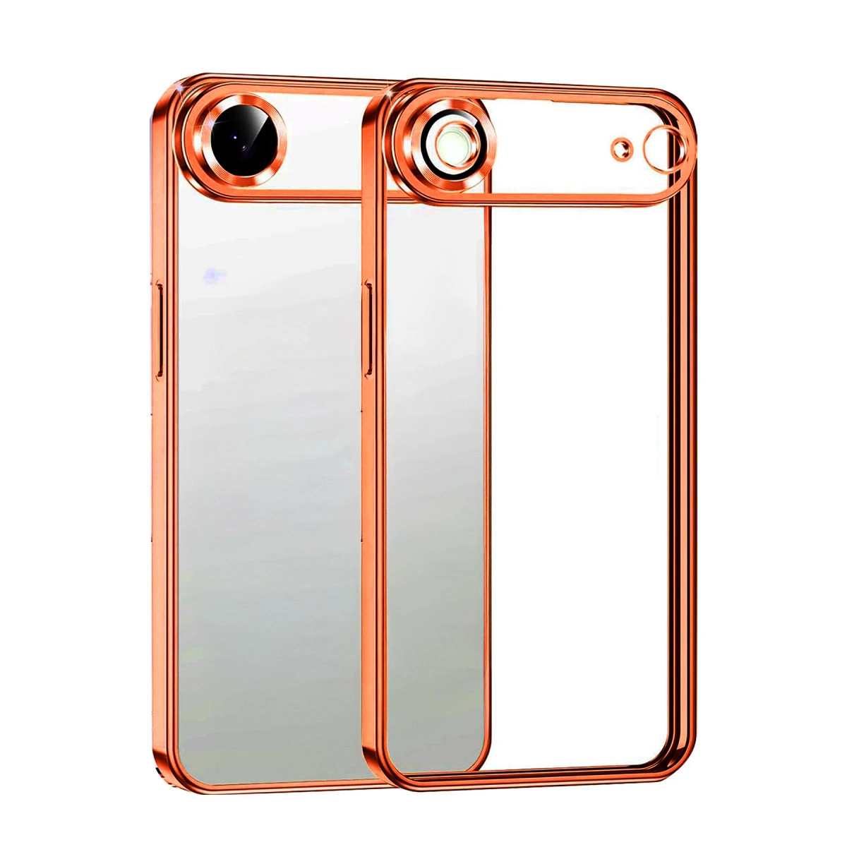 İphone 17 Air Razer Lensli Silikon - Turuncu