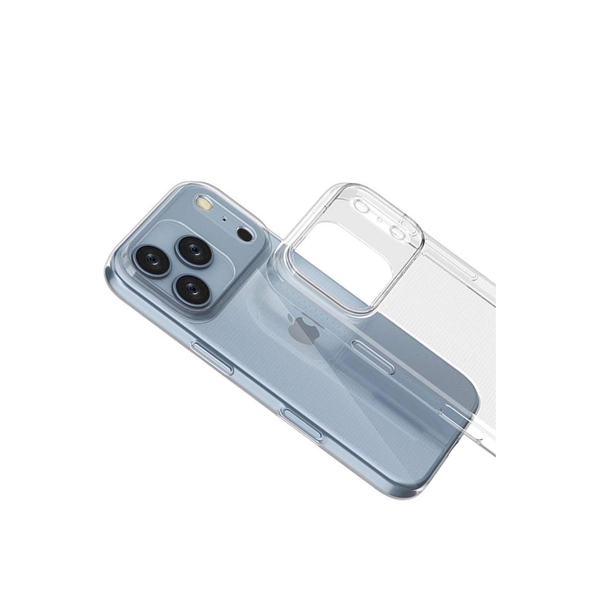 İphone 17 Pro Max Lüx Şeffaf Silikon - Şeffaf
