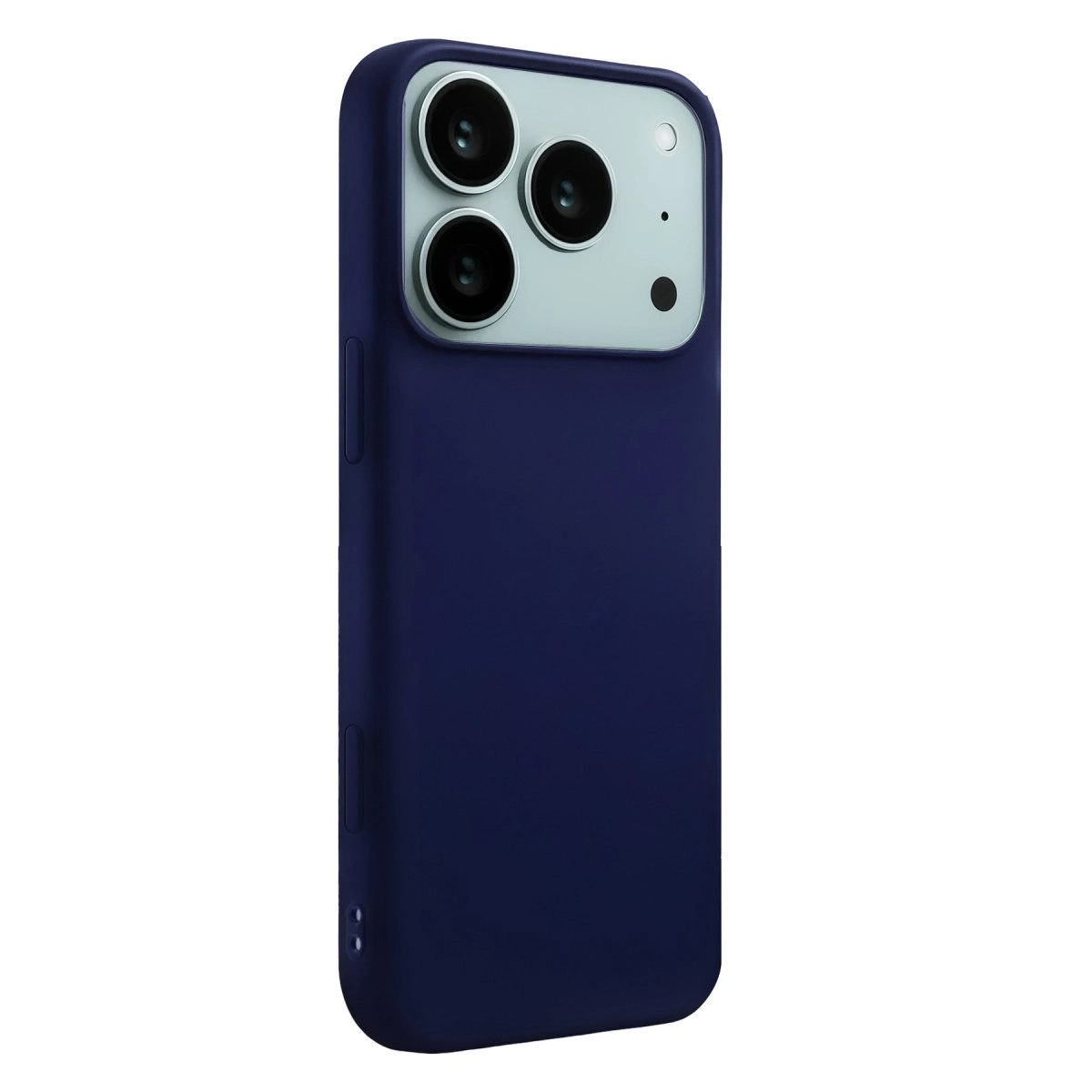 İphone 17 Pro Nano İçi Kadife Silikon - Lacivert