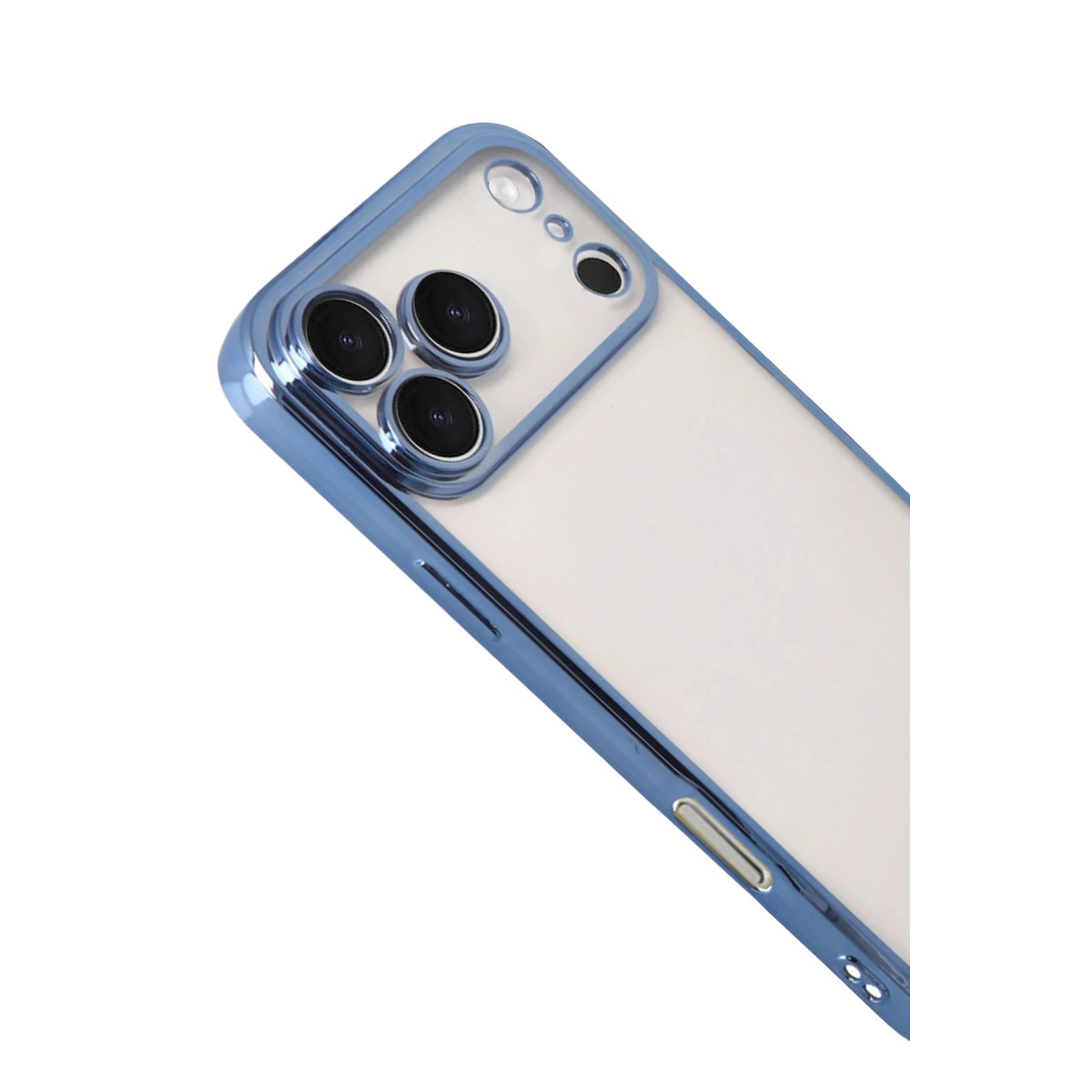 İphone 17 Pro Razer Lensli Silikon - Açık Mavi