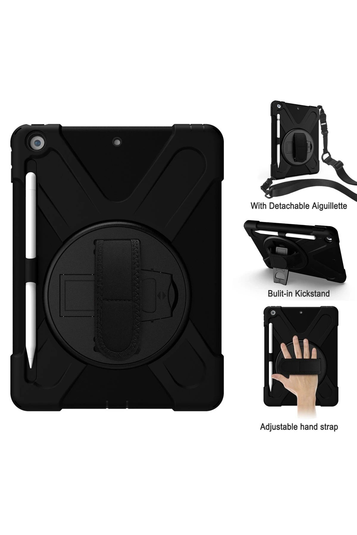 Newface Apple iPad Pro 13 (2024) Kılıf Amazing Tablet Kapak - Siyah