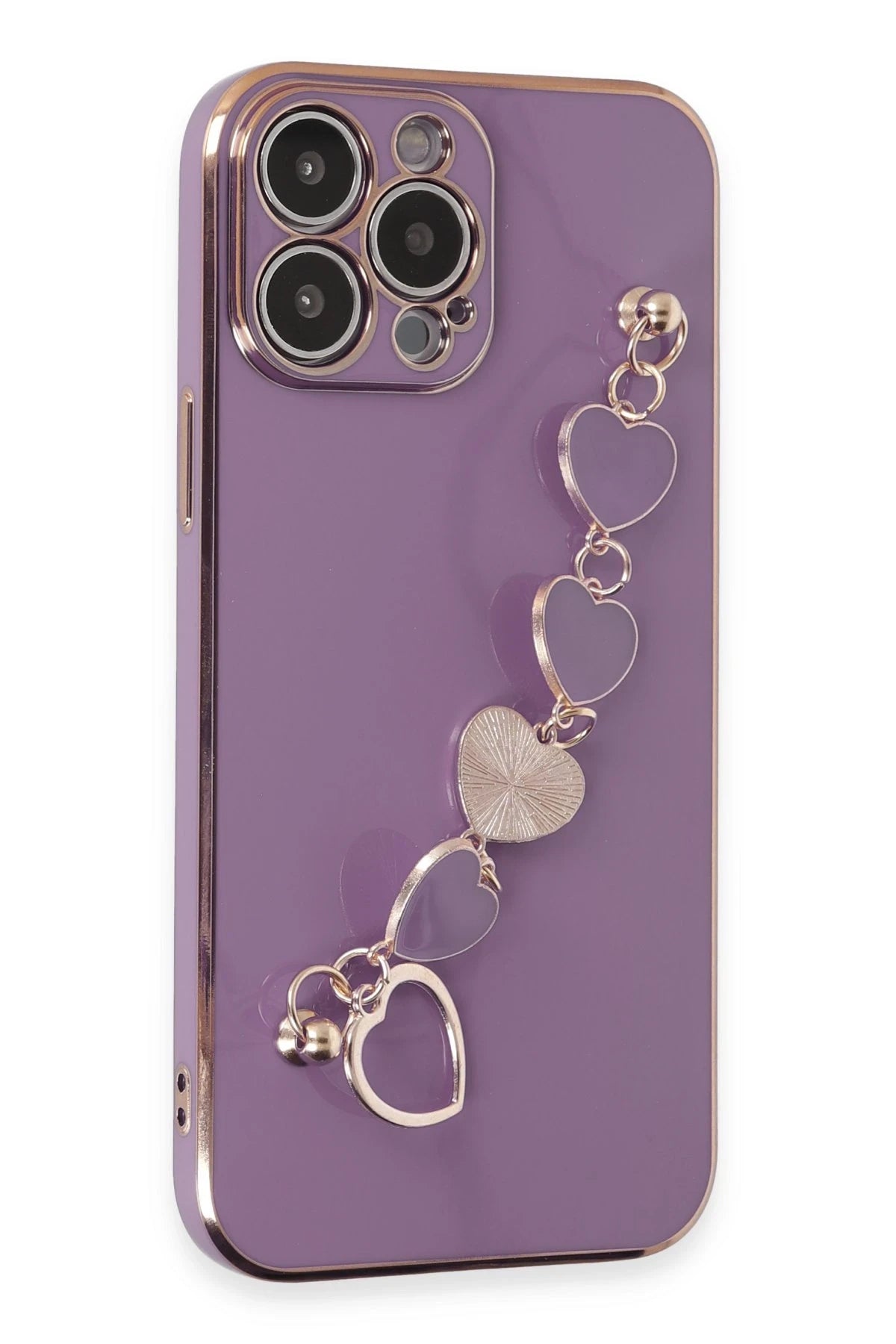 Newface Apple iPhone 13 Pro Kılıf Esila Silikon - Mor