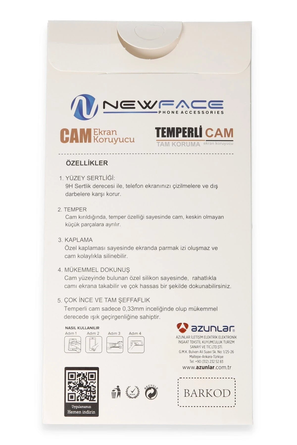 Newface Apple iPhone 14 3D Antistatik Hayalet Cam Ekran Koruyucu
