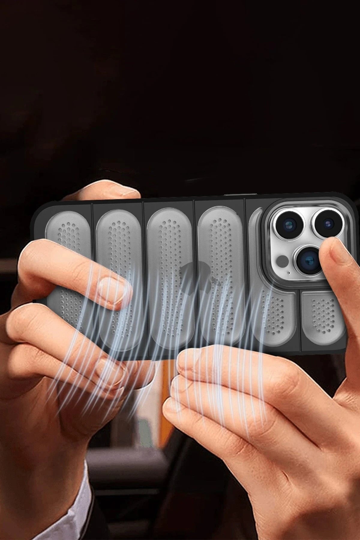 Newface Apple iPhone 15 Pro Max Kılıf Airmax Silikon Kapak - Siyah