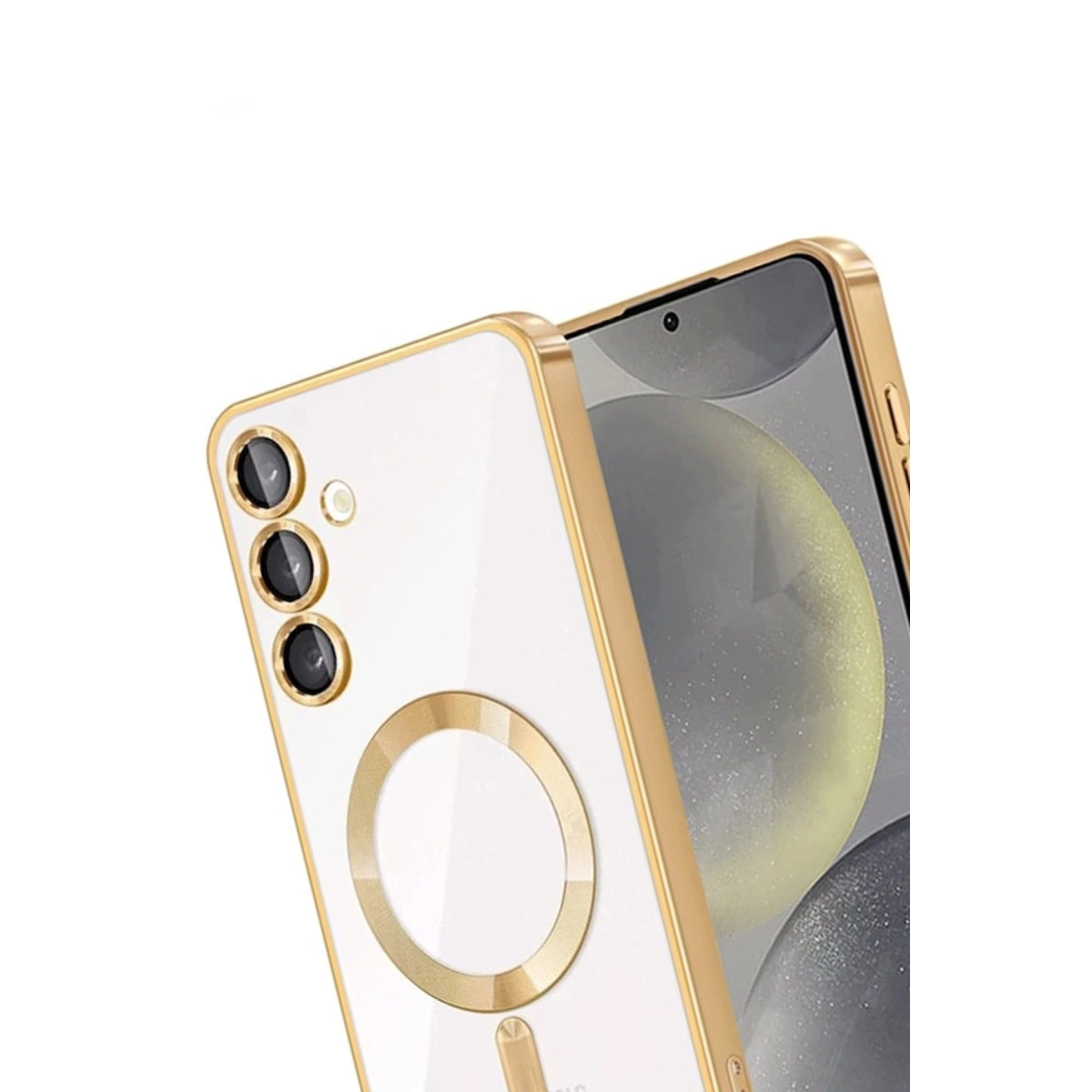 Samsung Galaxy A55 5g Kross Magneticsafe Kapak - Gold