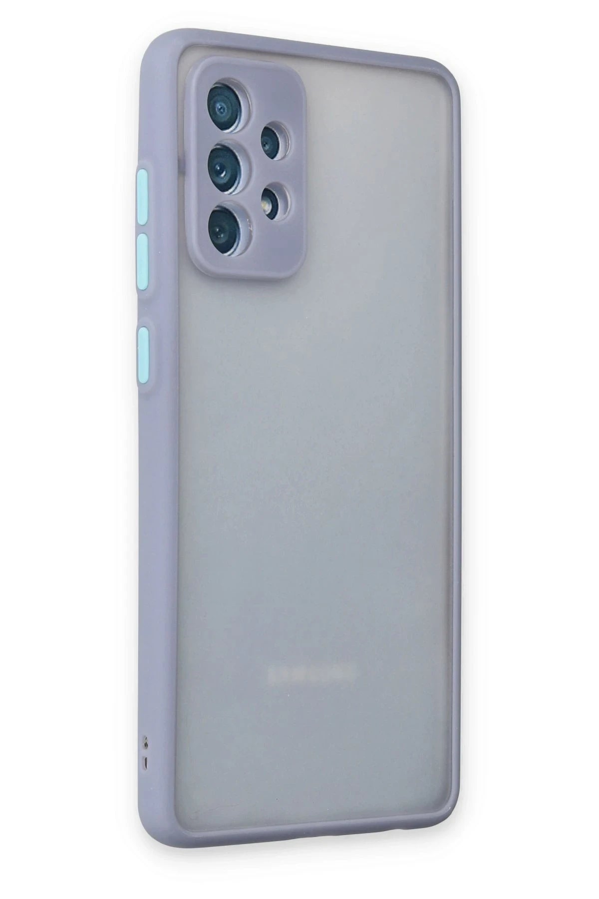 Newface Samsung Galaxy A72 Kılıf Montreal Silikon Kapak - Gri