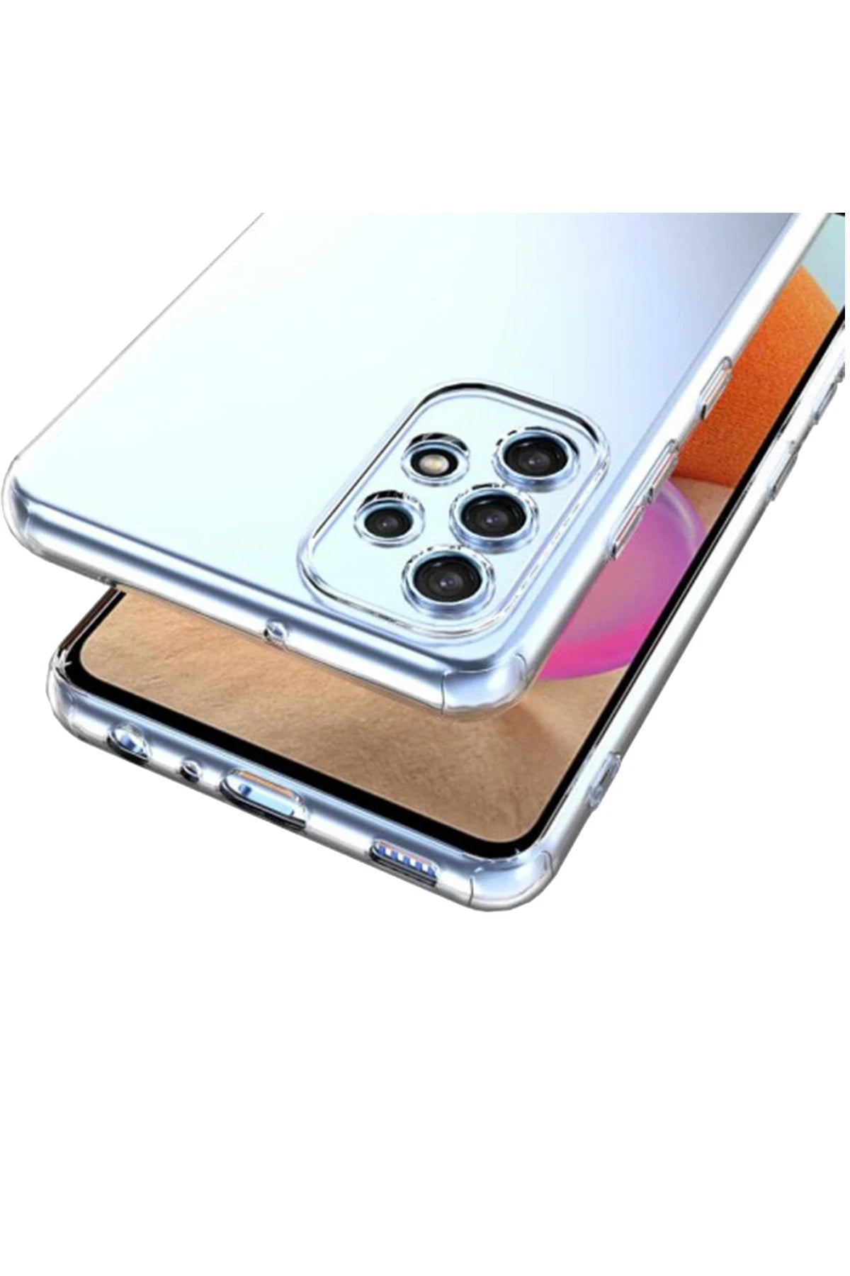 Newface Samsung Galaxy A73 5G Kılıf Lüx Şeffaf Silikon