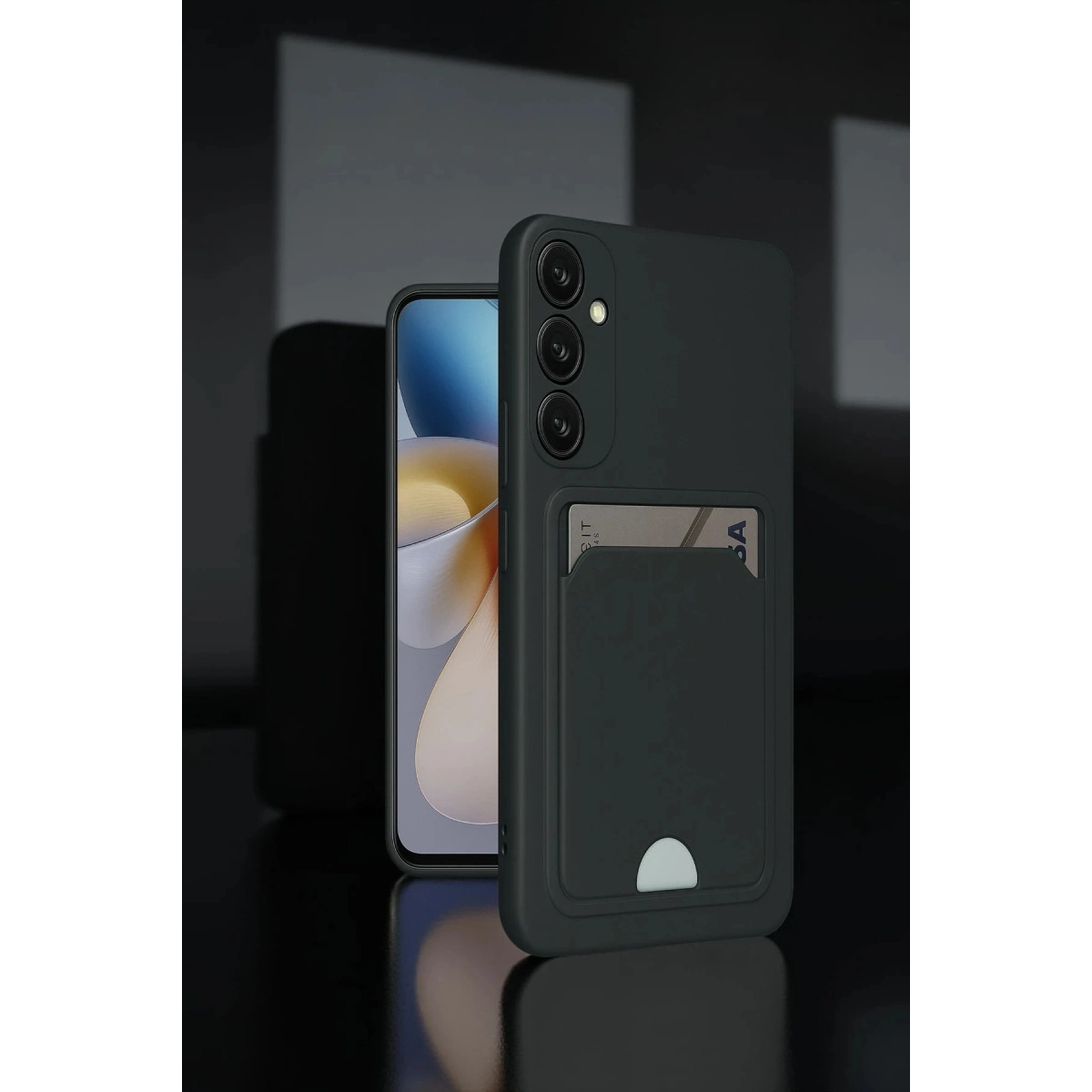 Samsung Galaxy M15 Kelvin Kartvizitli Silikon - Lacivert