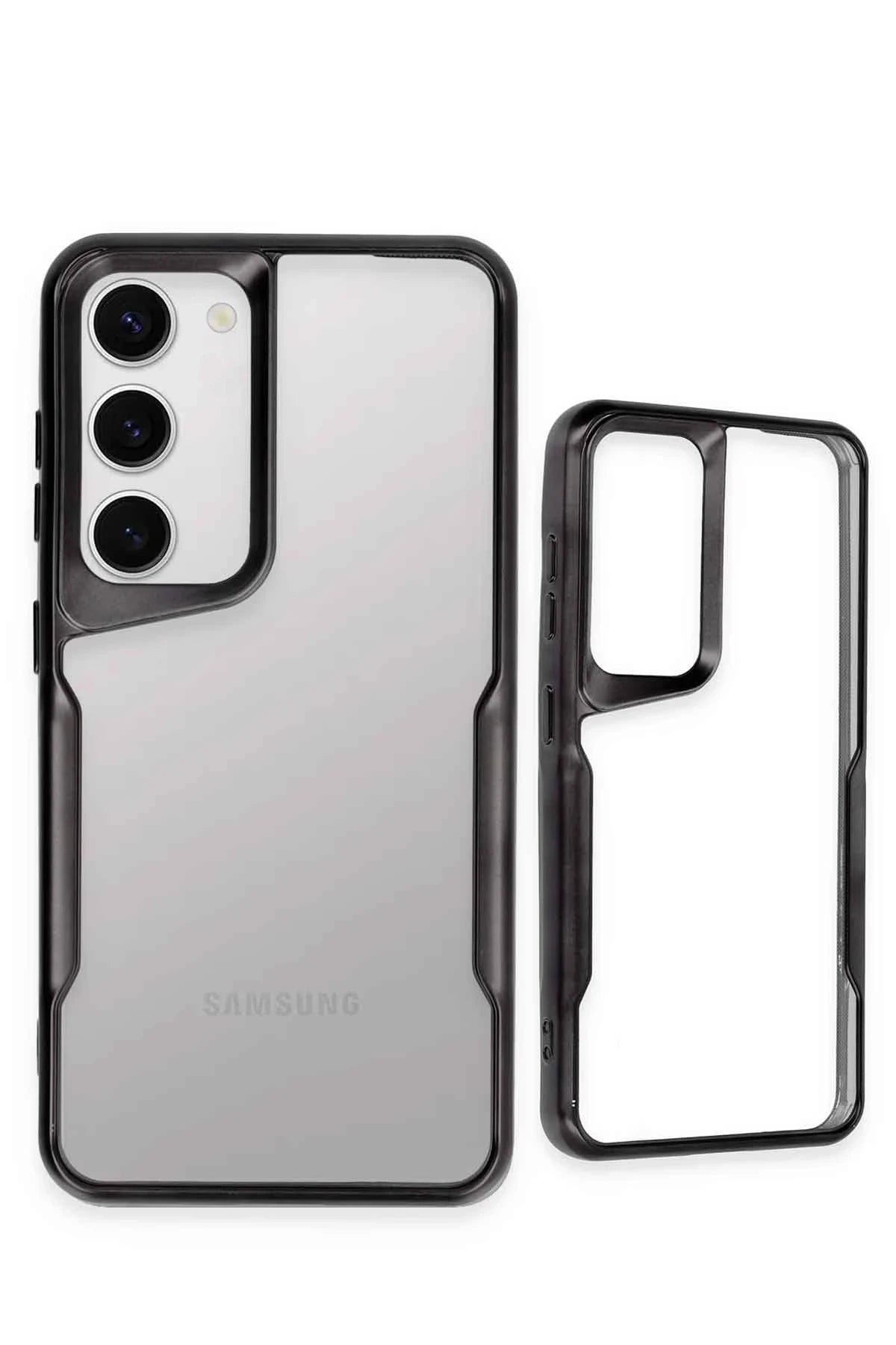 Newface Samsung Galaxy S23 Kılıf Boyi Silikon Kapak - Siyah