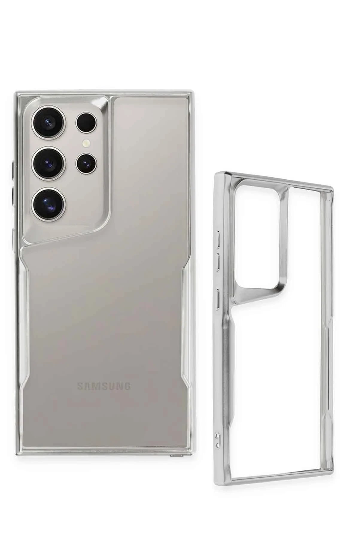 Newface Samsung Galaxy S24 Ultra Kılıf Boyi Silikon Kapak - Siyah