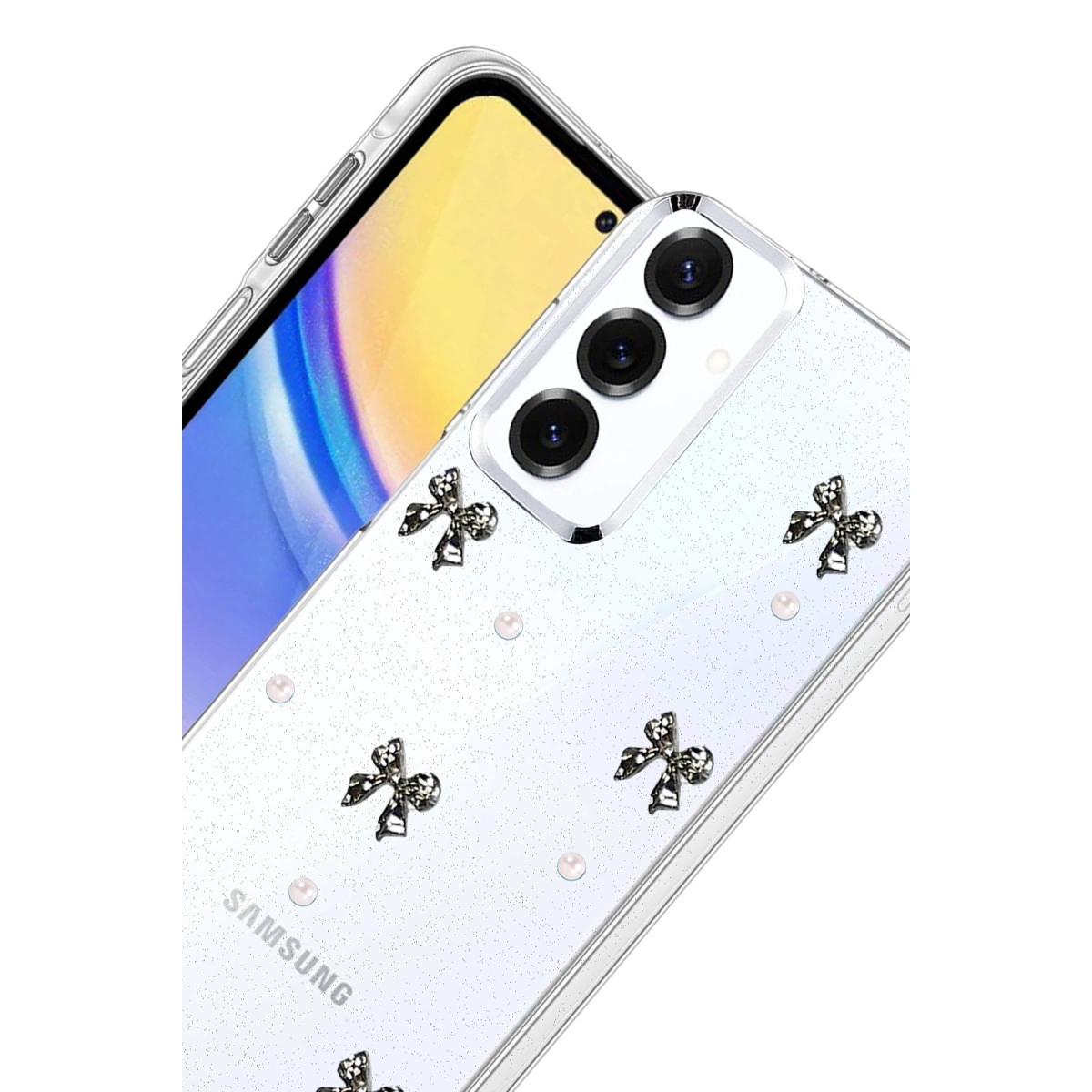 Samsung Galaxy S25 Plus Fiyonk Desenli Kapak - Desen 8