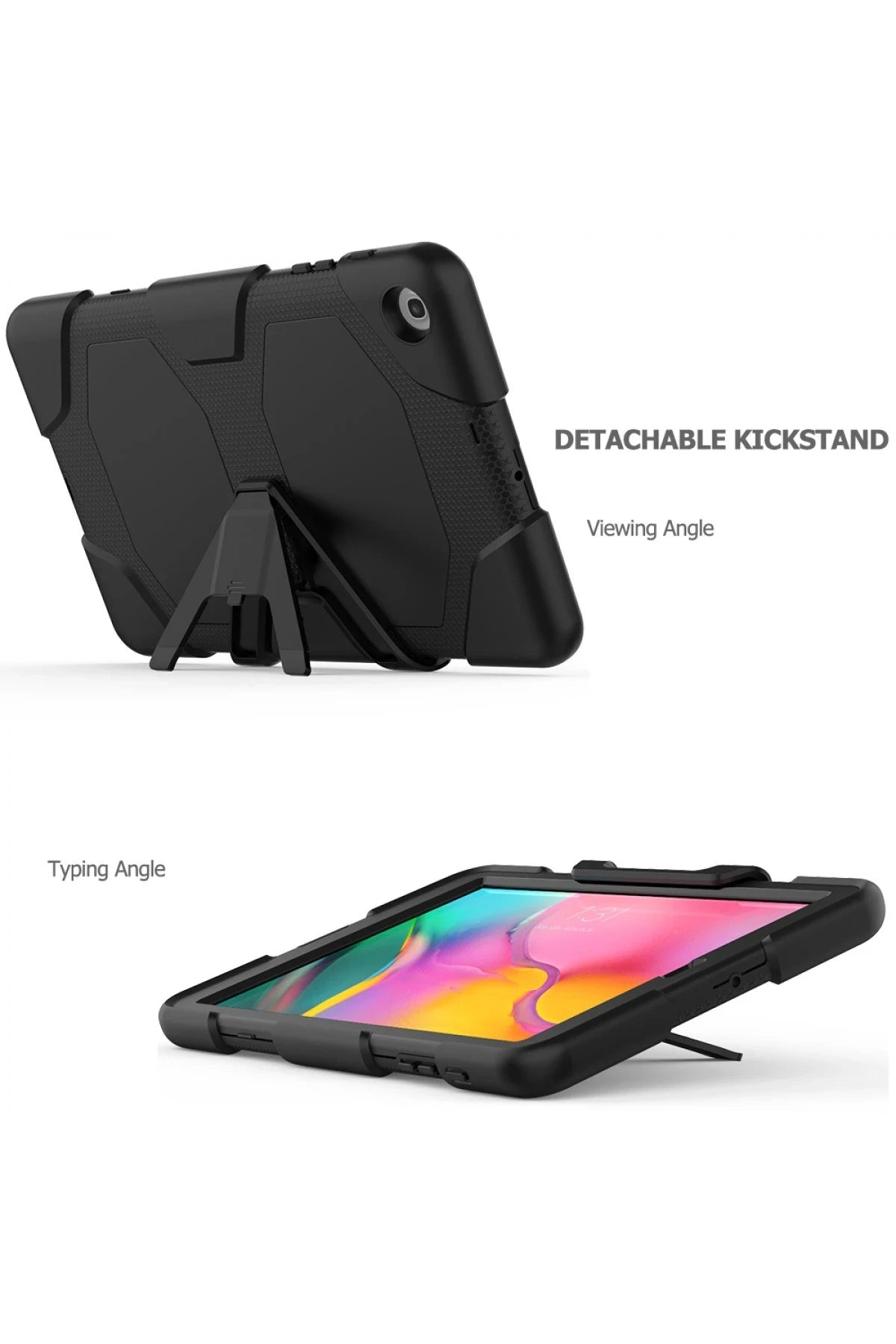 Newface Samsung Galaxy T510 Tab A 10.1 Kılıf Griffin Tablet Kapak - Siyah