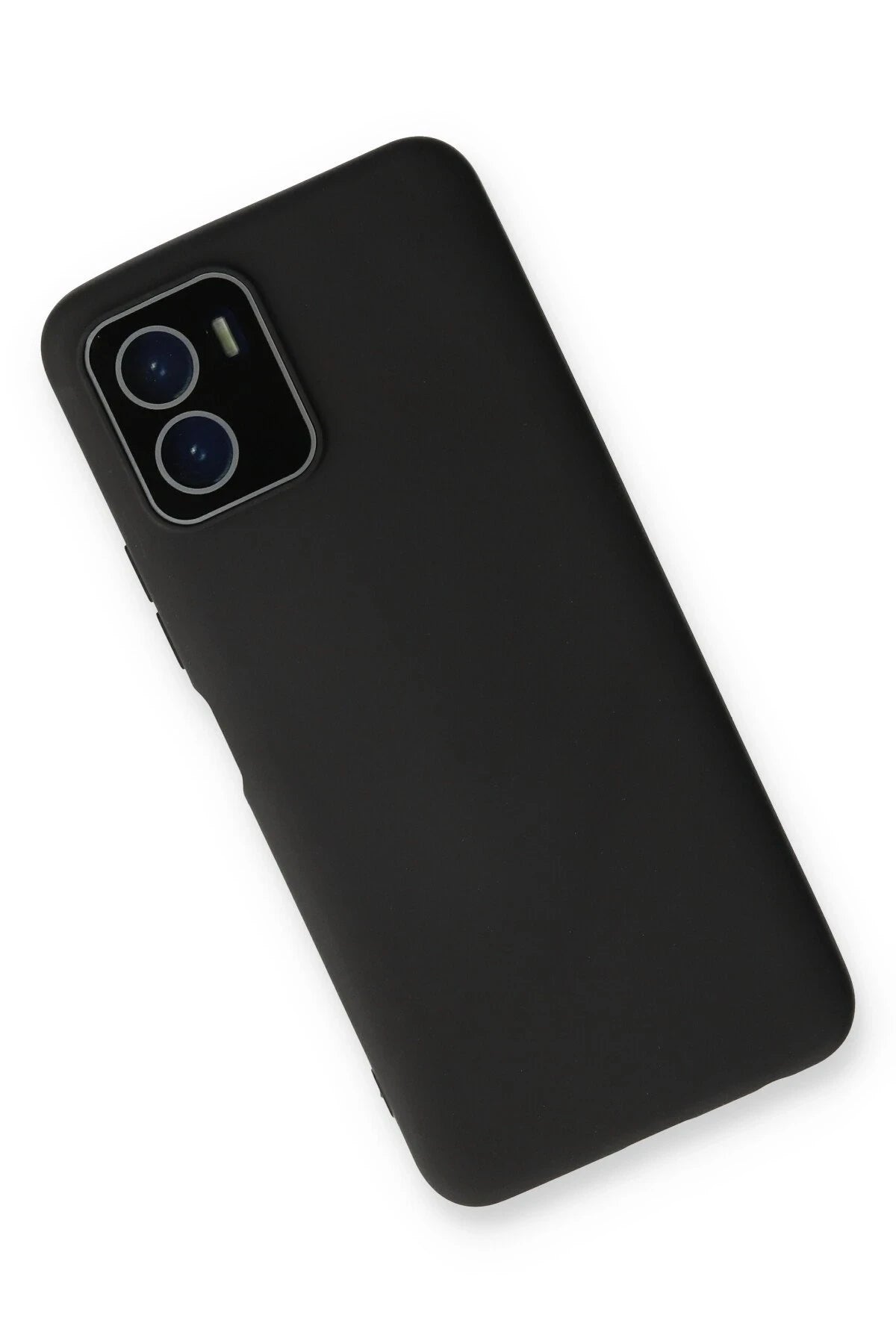 Newface Vivo Y15S Kılıf Lansman Glass Kapak - Siyah