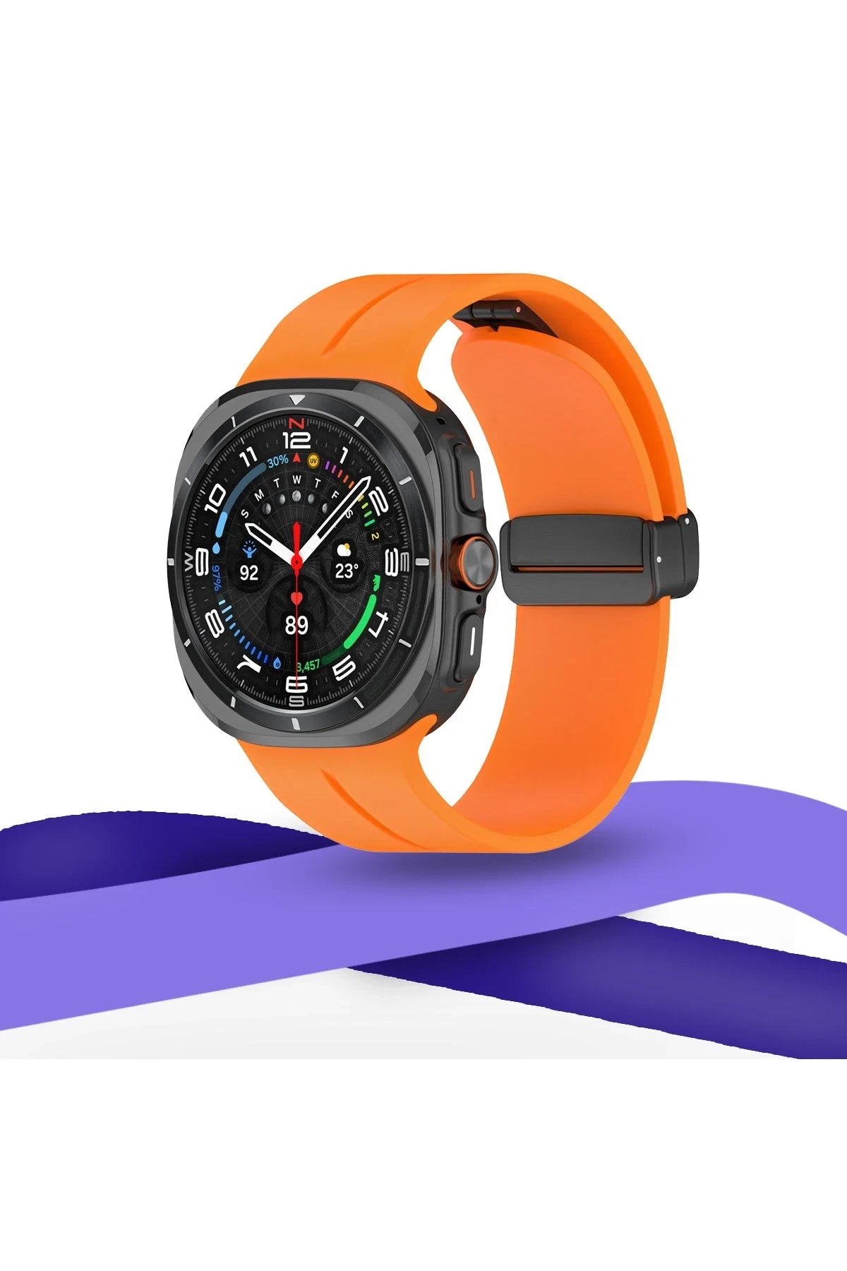 Newface Watch 7 Ultra KR418 Tender Silikon Kordon - Siyah