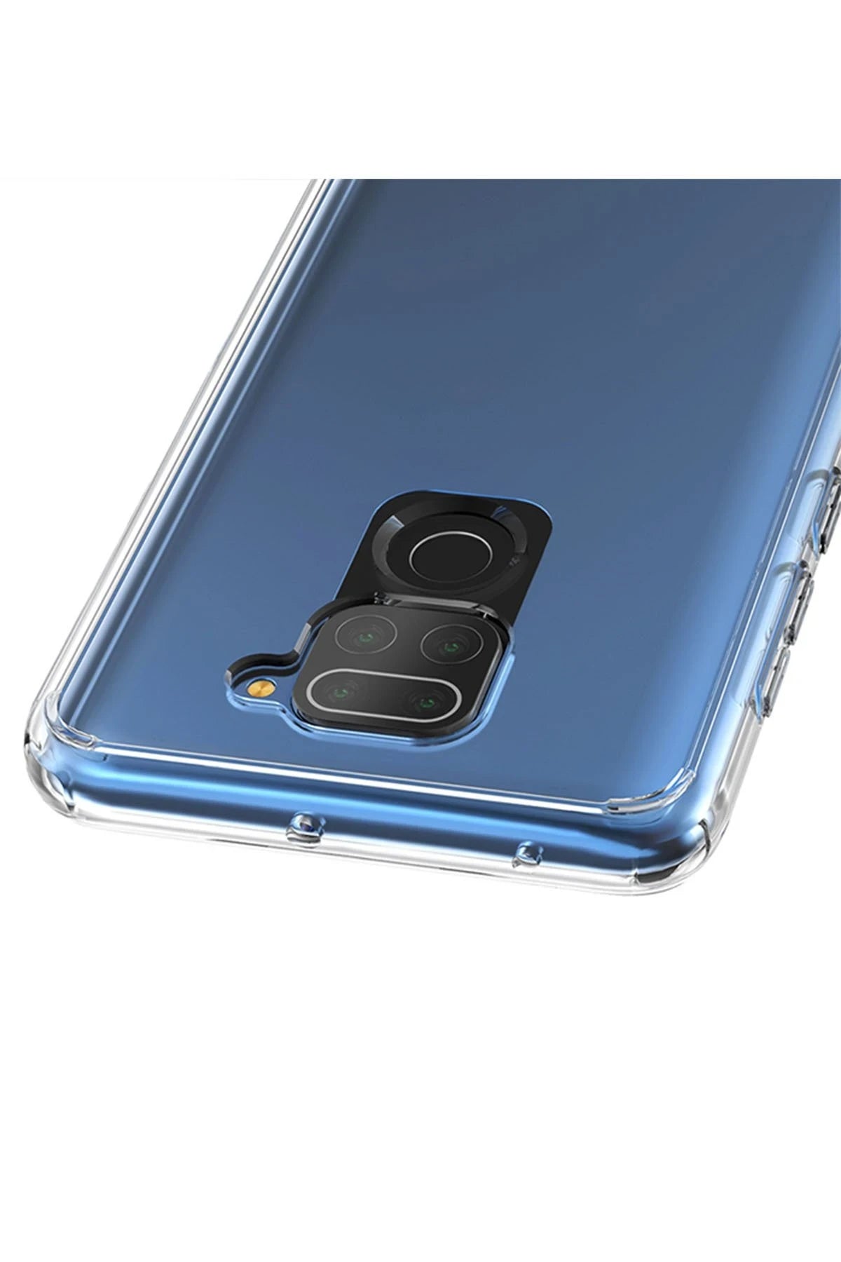 Newface Xiaomi Redmi Note 9 Kılıf Lüx Şeffaf Silikon - Şeffaf
