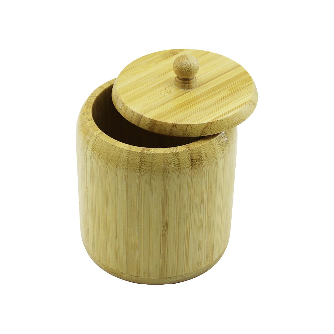 NO-12 AHŞAP - BAMBU ŞEKERLİK KAPAKLI ÇAP: 11.3CM DERİNLİK: 11CM (5643)