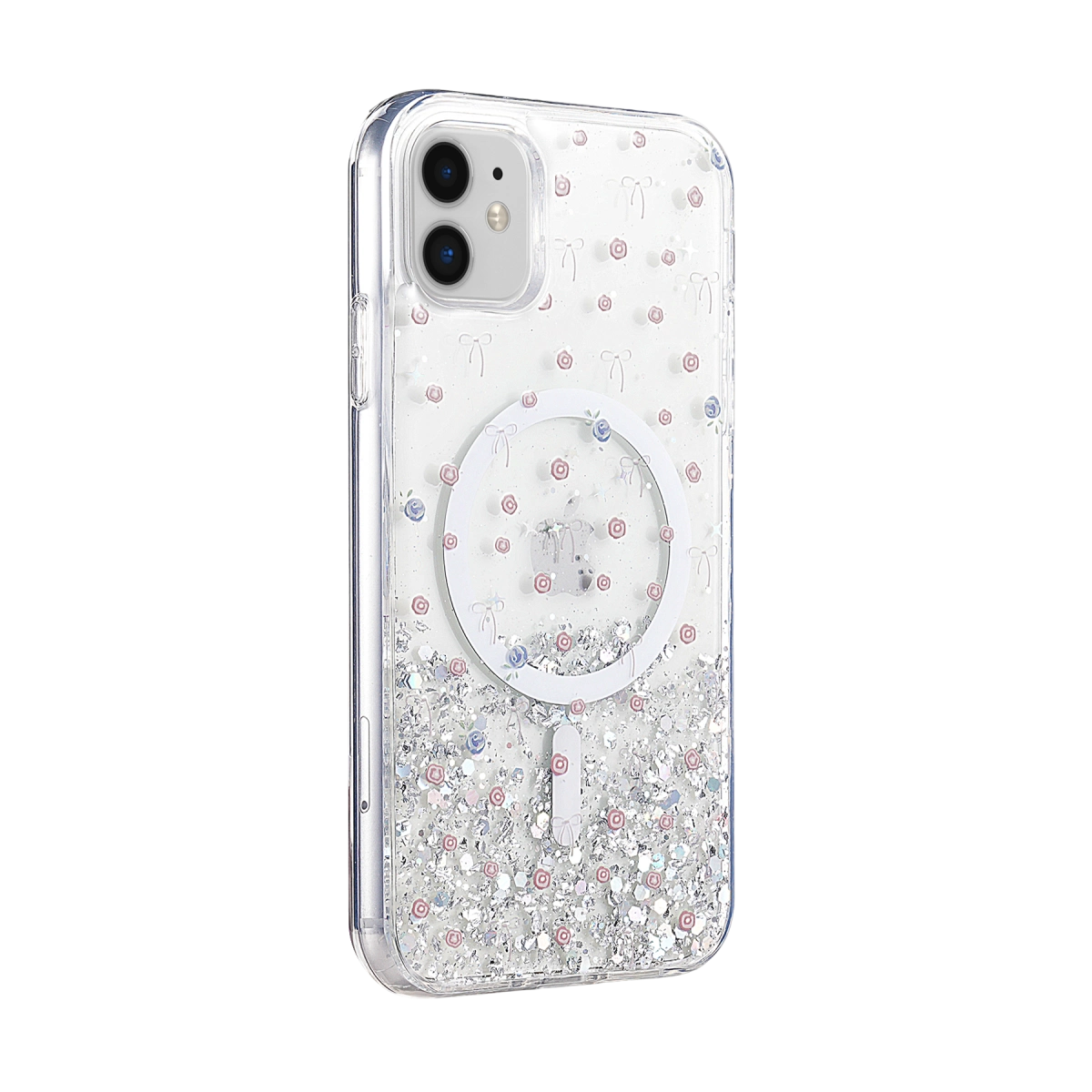 Onegif İphone 11 Misk Simli Magsafe Kapak - Desen 1