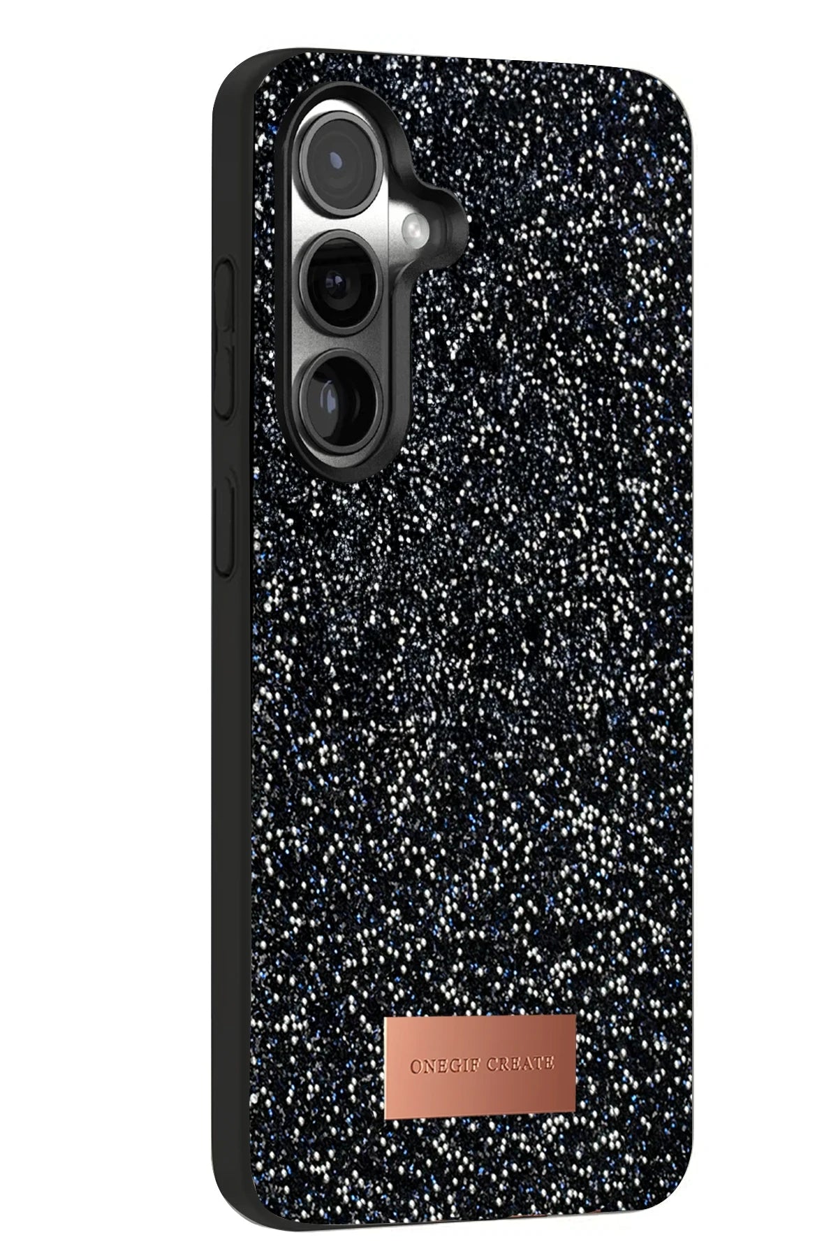 Onegif Samsung Galaxy S24 Plus Bright Simli Kapak - Siyah