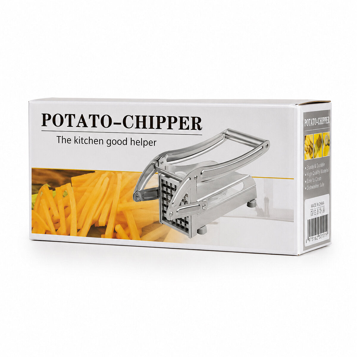 PATATO-CHIPPER MANUEL PATATES - SEBZE DİLİMLEME MAKİNESİ KOMPLE METAL ÜSTTEN KOLLU (5643)
