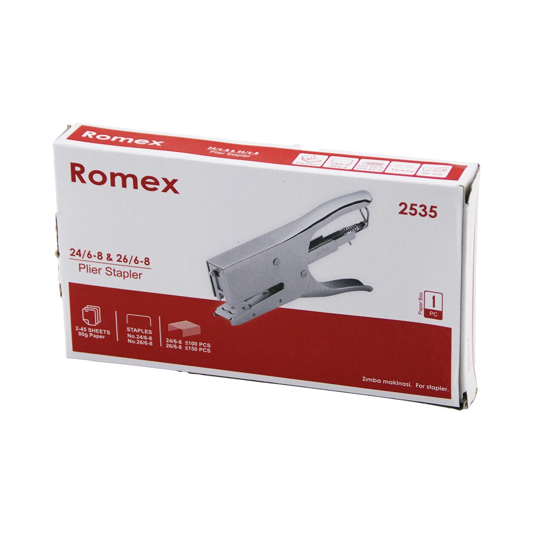 PENSE MODEL ÇELİK ZIMBA MAKİNESİ 24 /6-8 - 26 /6-8 56MM 100-150PCS TEL HAZNE 2-45 SAYFA= 80GR (5643)