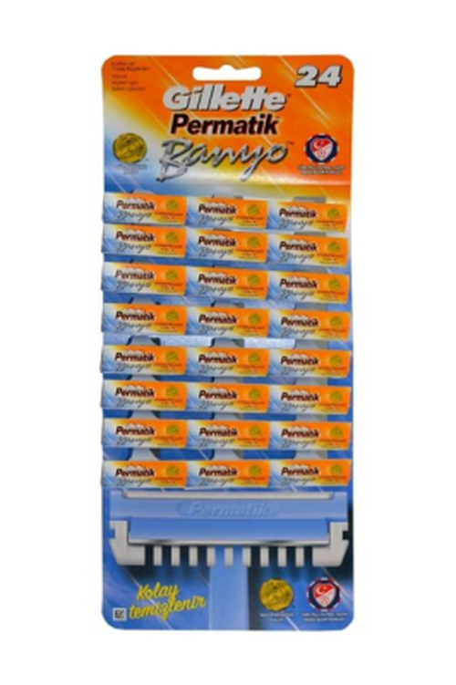 PERMATİK BANYO SAPLI JİLET KARTELA 48 PARÇA (5643)