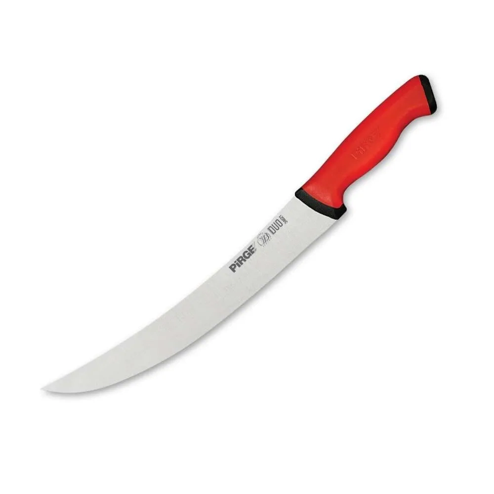 Pirge 34621 Duo Kıvrık Nusret Tip Et Doğrama, Kesme, Dilimleme, Trimleme Bıçağı 21 Cm - Kaymaz Sap