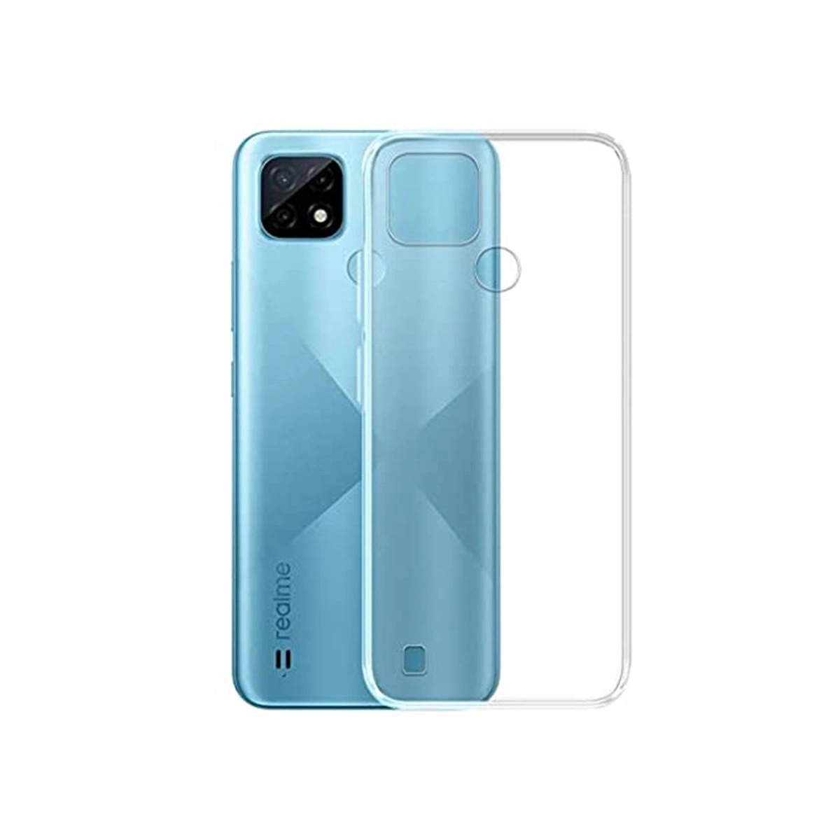 Realme C21 Kılıf Lüx Şeffaf Silikon