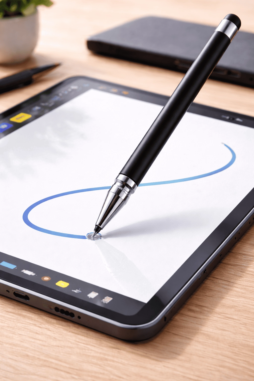 Realme C65 Uyumlu Dokunmatik Stylus Kalem Disk Uçlu Hassas Tablet Telefon Çizim Kalemi
