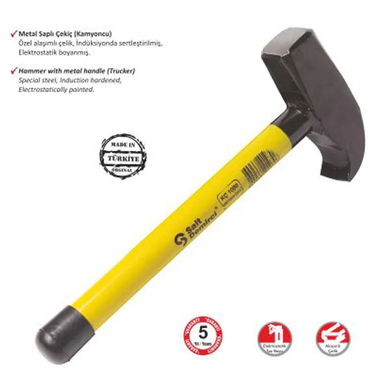 Sait Demirci Kamyoncu Metal Saplı Çekiç 500 Gr