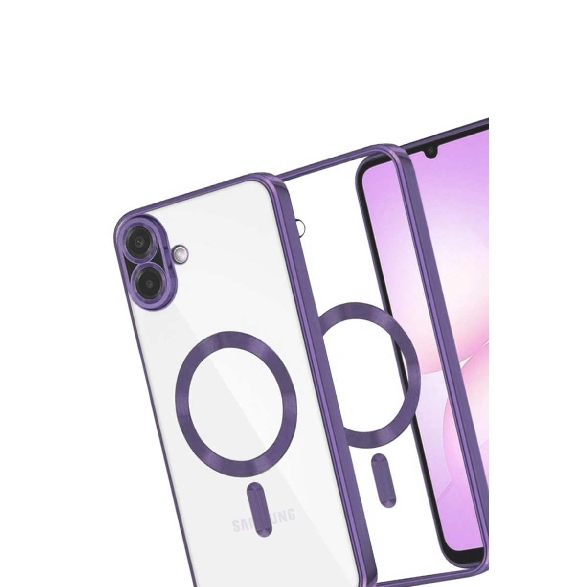 Samsung Galaxy A07 4g Kross Magneticsafe Kapak - Mor