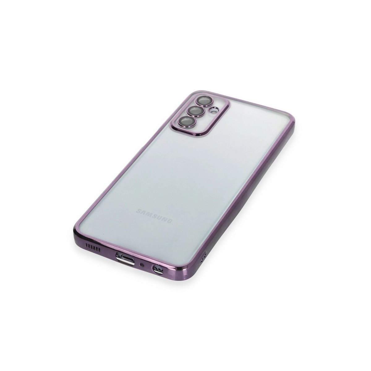 Samsung Galaxy M23 Kılıf Razer Lensli Silikon - Mor