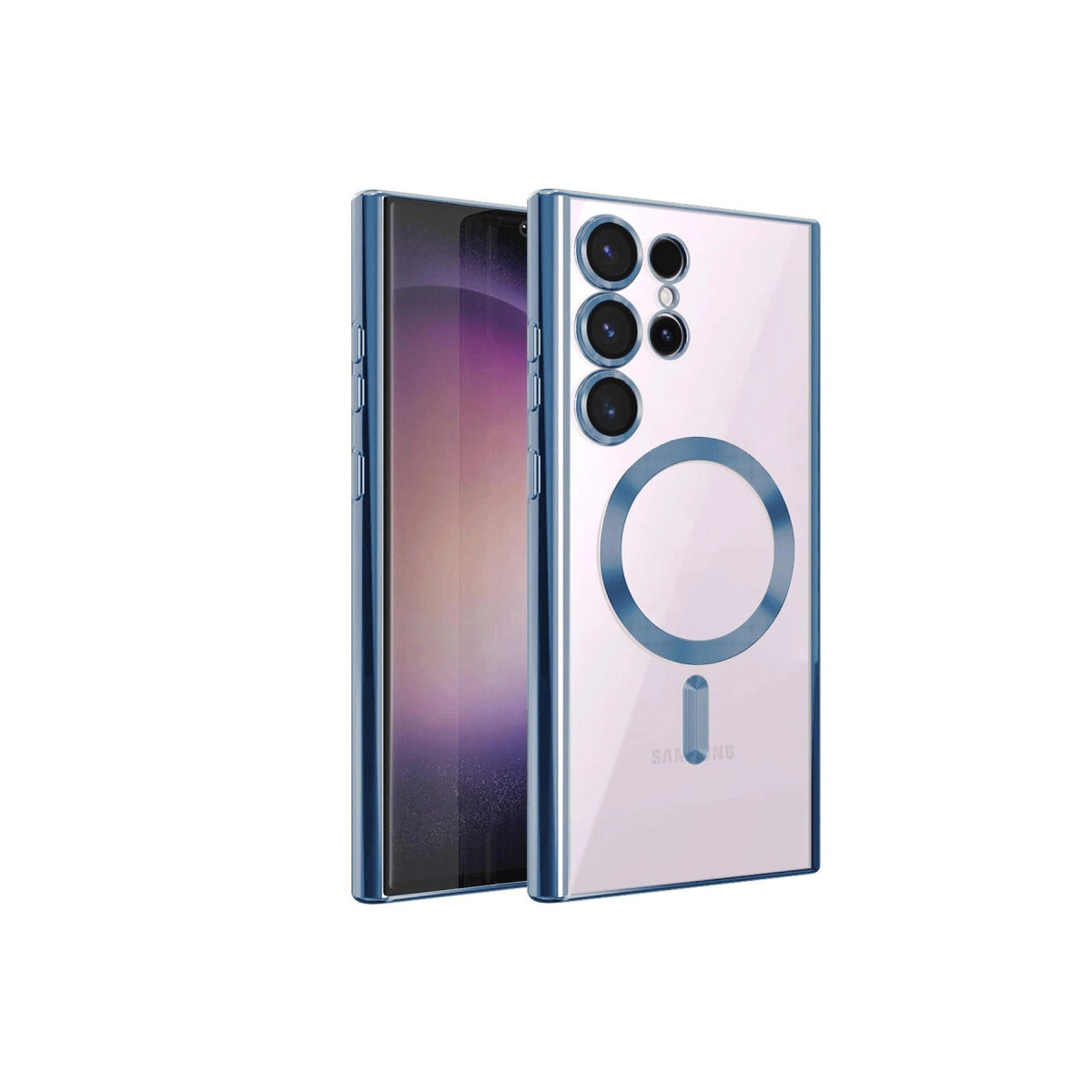Samsung Galaxy S23 Ultra Kılıf Kross Magneticsafe Kapak - Sierra Blue