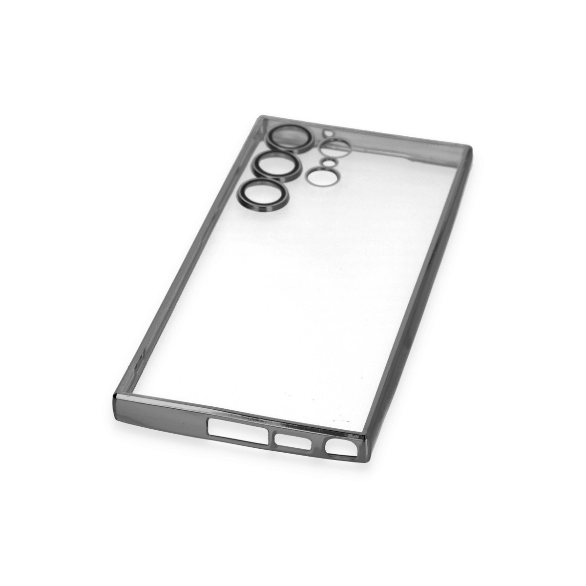Samsung Galaxy S23 Ultra Kılıf Razer Lensli Silikon - Siyah