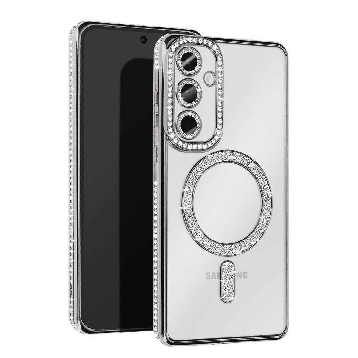 Samsung Galaxy S25 Edge Joke Simli Magneticsafe Kılıf - Gümüş