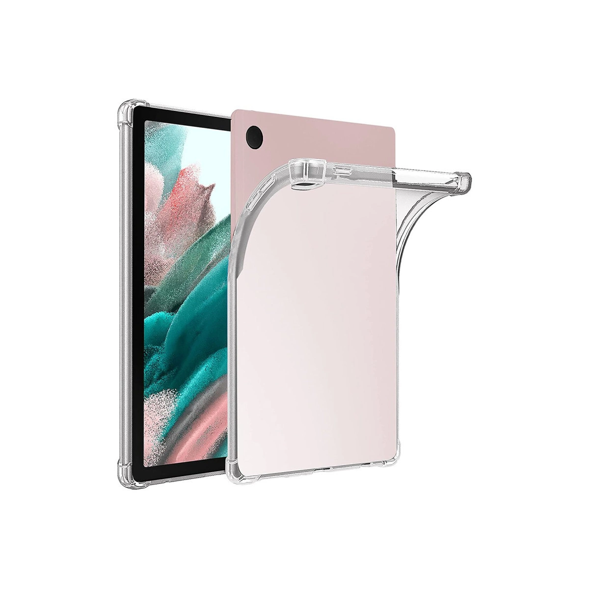 Samsung Galaxy Tab A9 Plus Kılıf Anti Shock Tablet Silikon - Şeffaf