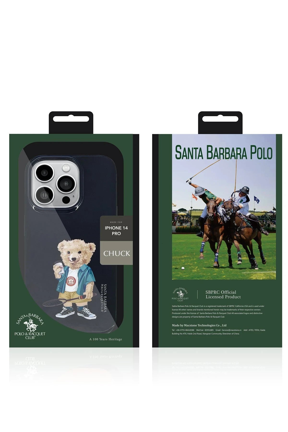 Santa Barbara Polo Racquet Club Apple iPhone 14 Chuck Kapak - Siyah