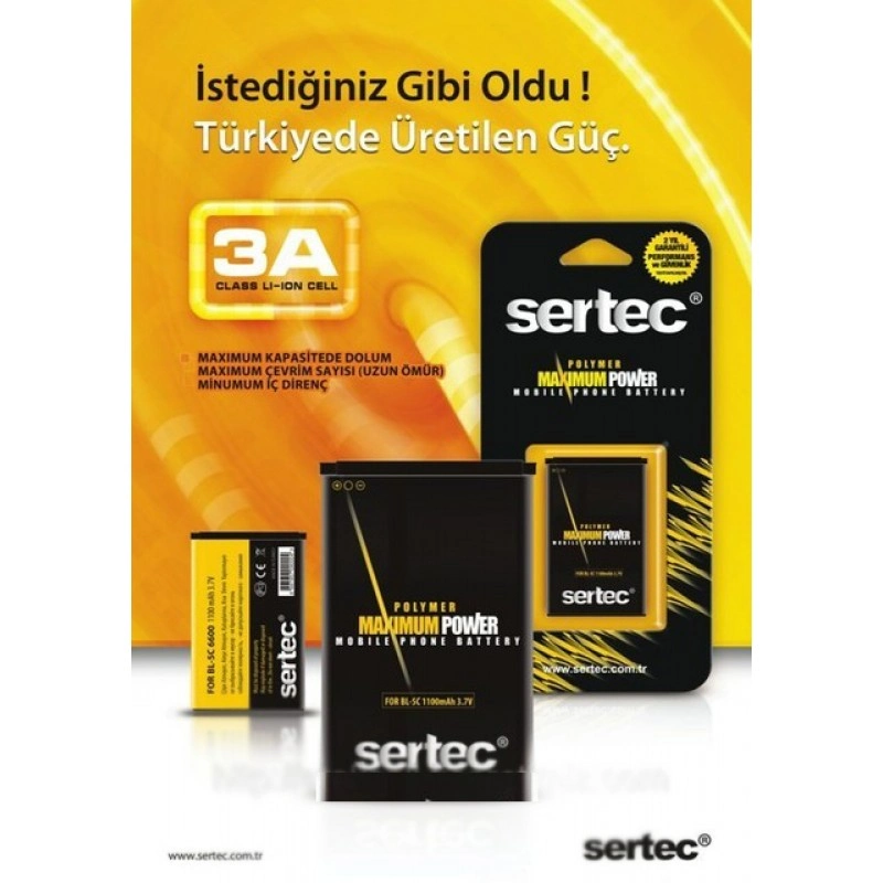 Sertec - Htc G10 Desire Hd / Bd26100 Uyumlu Batarya