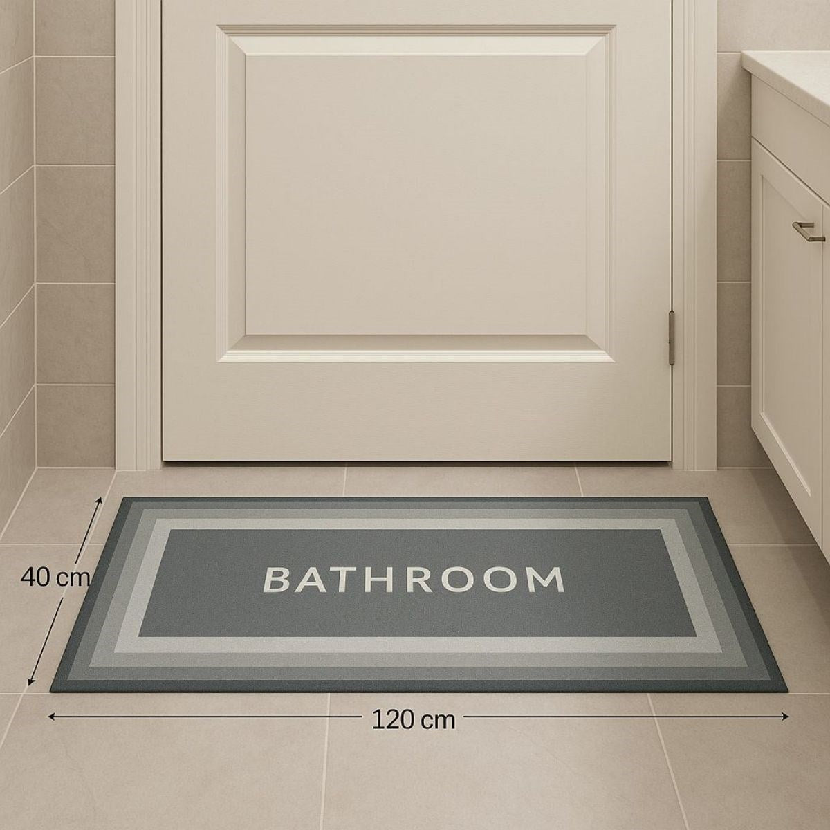 Sihirli Süper Su Emici Kaymaz Tabanlı Uzun Paspas 40*120 cm (5643)